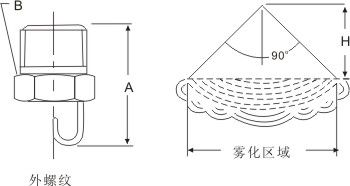 撞针雾化喷嘴外形图