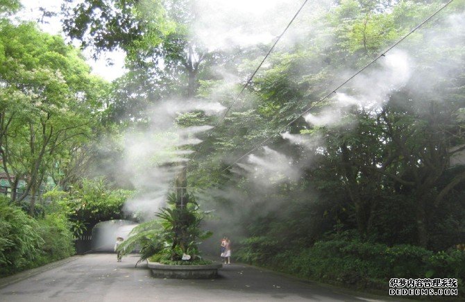 喷雾降温被用于人造景观