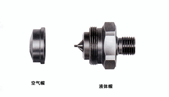 喷雾装置的空气帽和液体帽